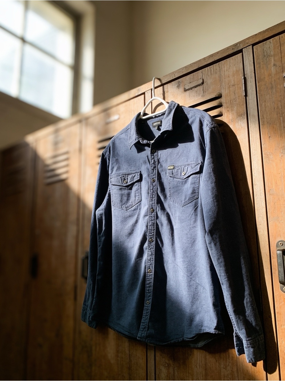 Buffalo David Bitton Navy Blue Jean Shirt